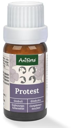 AniForte Protest Globuli für Hunde, Katzen, Haustiere - Bachblüten zur Beruhigung, Natürliches Mittel bei Fauchen, Kratzen, Unsauberkeit und Unmut