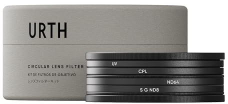 Urth 58mm 4-in-1 Lens Filter Kit (Plus+) — UV, Circular Polarizing (CPL), Neutral Density ND64, Soft Grad ND8, Multi-Coated Optical Glass, Ultra-Slim Camera Lens Filters