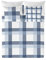 Popcorn Bettwäsche-Set, schottisches Design, Blau