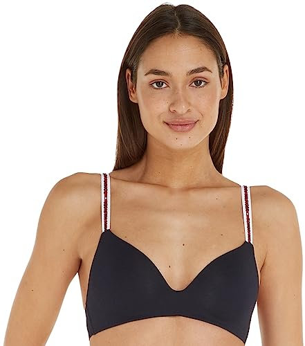 Tommy Hilfiger LIGHTLY LINED TRIANGLE BRA BHs Damen, Blau (Desert Sky), 32D