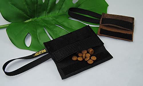 BULLYZEI Futterdummy befüllbar, Leder 10 x 5 cm Futterbeutel