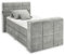 Stella Trading DENVER 6 Boxspringbett 120x200 mit Bettkasten, Schlamm - Bequemes Doppelbett mit 7-Zonen Federkern Matratze und Topper - 134 x 123 x 240 cm (B/H/T)