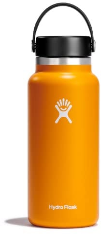 HYDRO FLASK - Trinkflasche 946ml (32oz) - Isolierte Wasserflasche aus Edelstahl - Sportflasche mit auslaufsicherem Flex Cap-Deckel & Gurt - Thermoflasche Spülmaschinenfest - Weite Öffnung - Starfish