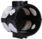 Voxura Unterputz-Gerätedose Schalterdose winddicht UP 60mm tief Ø 60mm M25 Schwarz 50 Stück
