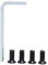 Vbestlife E-Scooter Hex Wrench Tool Kit, 4Pcs E-Scooter Handlebar Front Fork Tube Screws with Hex Wrench Tool for Electric Scooter