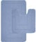 LSC Non Slip Bath Mat 2 Piece Ichra Extra Soft Water Absorbent Bathroom Mats 100% Polypropylene Pedestal Bath Rug Shower Bath Mat Bathroom Rug for Toilet (Blue, 80 x 50 cm (Rectangular))