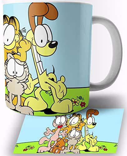 TusRelojes Garfield Taza de Ceramica Blanca 325ml Mug