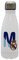 CYP Botella Personalizable Blanca de Acero 550ml Real Madrid, Unisex, Plata, Diseño Letra M