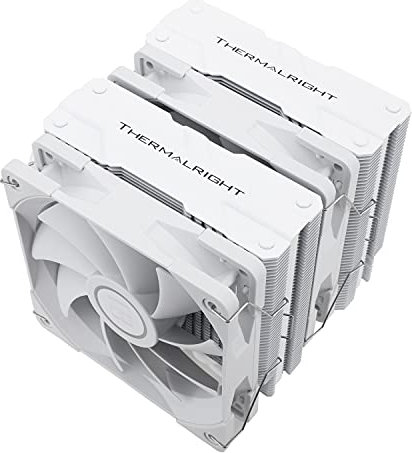 Thermalright Peerless Assassin 120 White CPU Air Cooler, 6 Heat Pipes, Dual 12cm TL-C12W PWM Fan,Aluminium Heatsink Cover, Double Towers Cooler, for AM4/AM5,Intel LGA 1851/17001150/1151/1200/2011