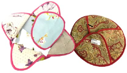 Indian Roti Warmer Cloth Insulated - Indian Bread Covering Cloth- Asian Roti Warm Hot Chaba – Traditional Chapati Server Keep Fancy Warmer - Round Cloth Storage Hotpot