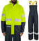 NAVIS MARINE Tuta antipioggia da lavoro per uomo impermeabile da lavoro giacca resistente con bretelle pantaloni durevoli 3 pezzi, Giallo fluorescente., XX-Large