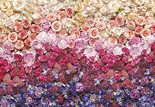 Vlies Fototapete - Intense - Größe 400 x 260 cm - Blumentapete, Rosen, Tapete, Schlafzimmer