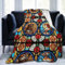 WUQUWU Die Schöne und das Biest Fairytale Glas-Flanell-Fleece-Decke, weich, flauschig, Überwurf, für Sofa, Bett, Reisen, Camping, Outdoor