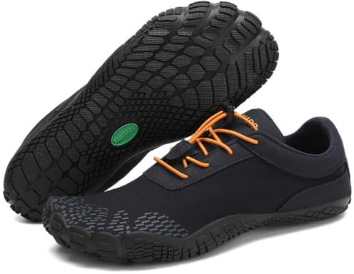 SAGUARO Chaussures Minimalistes Barefoot Homme Femme Chaussures Aquatique Respirant Antidérapant pour Trail Fitness Marche - Orteils Larges et Zéro Drop Semelles, Bleu Épinette, 41 EU