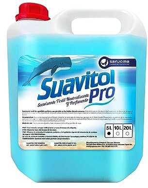 Suavitol Suavizante Ropa Líquido para Lavadora Profesional - Suavizante Lavanderia Tintoreria con Jabón Perfumado - Suavizante Industrial Concentrado Profesional Olor Fresco y Duradero (Mimoso, 5L)