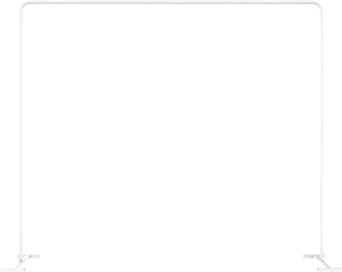 LANGXUN Metall Quadrat Stand Bogen f¨¹r Hochzeit Geburtstag Dekoration, Graduierung Dekorationen, Zeremonie Empfang, Event Party Supplies, Baby Shower Photo Booth Hintergrund Zubeh?r(WEISS)