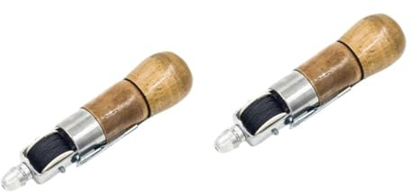 Operitacx 2piezas Herramientas De Cuero Para Costura Manual Máquina De Coser Herramientas De Cuero Costura De Zapatos y Reparación De Accesorios De
