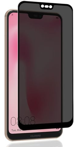 Bekiikoo Anti-Espion Verre Trempé pour Huawei P20 lite Protection Écran, Couverture Complète/Ultra haute dureté 9H/Anti-Rayure Privacy Film Protecteur Protection D'écran pour Huawei P20 lite