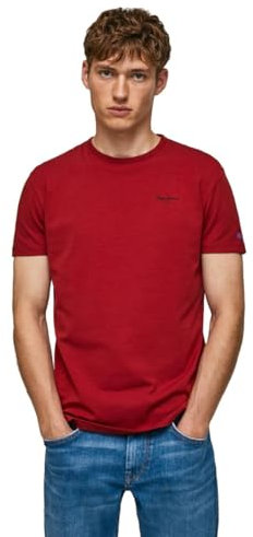 Pepe Jeans T-Shirt pour Homme, Rouge (Rugby Rouge), S