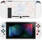 DLseego Schutzhülle kompatibel mit Switch, schlanke, harte PC-Schutzhülle mit 2 Joycon Abdeckungen und 2 Daumengriffkappen und 1 dekorative Laserkarte, weißes Pferd