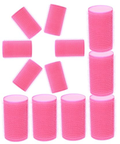HAPINARY Lockenwickler Aus Schwamm Selbstklebend Haar-styling-tool Für Frauen Einfach Zu Verwendender Lockenwickler-schwamm Rosige Farben 12 Stück