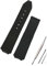 YAGHANG Damen-Silikonarmband 15 Mm X 21 Mm Kompatibel Mit Hublot-Armband, Kautschukband, Wasserdichtem Sportuhrenzubehör(Black)