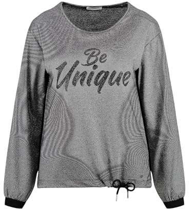 KEY LARGO Damen Dance Round Bluse, Silver (1107), L EU