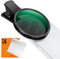 K&F Concept 67mm Filtre ND2-32 Variable et Clip Pince Compatible avec iPhone Téléphone Smartphones Objectifs et Un Chiffon