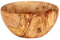 Ciotola circa 16 cm, in legno d'ulivo, ciotola per insalata, naturale, unica, da tavolo, per pane, snack