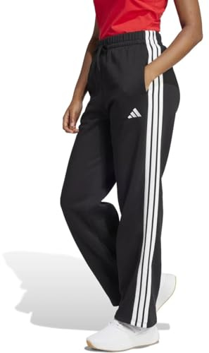 adidas Women's Essentials 3-Streifen Open Hem French Terry Hose