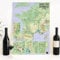 UTTSCHEID Poster der französischen Weinberge 2025 | Weinregionen und Relief | Großes Format | Wandposter Deko | nicht gefaltet (Relief, B2 (50 x 70,7 cm), ohne Rahmen)