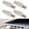 UPKUNO 4PCS Tool-Free Ethernet Connector,RJ45 Connectors, Cat6 Modular Plug Gold Plated Ethernet Cable Ends for 23-26 AWG Network