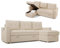 Nalui - Sofa Cama Chaise Longue Haven 213x129x81cm Reversible con Arcón de 127,6L. Sofa de Salon 3 Plazas Convertible en Cama de 122 x 190 cm. Incluye Bolsillos y Tejido 360º, Beige