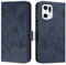 Étui à Rabat pour Smartphone Compatible avec la Coque Oppo Find X5, étui Portefeuille Fin en Cuir PU à Rabat, étui de Protection Antichoc avec Porte-Cartes + dragonne(Blu)
