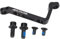 Tomotato Scheibenbremse Adapter 160mm, Aluminiumlegierung Post Mount zu Flat Mount Adapter für Front und Hinterrad Caliper Rotor, Kompatibel mit 160mm Bremsscheiben, für Mountainbi