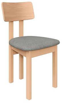 Mirjan24 Esszimmerstuhl Kizeko II, Polsterstuhl, Rahmen aus Buchenholz Gepolsterte Sitzfläche aus Stoff Stuhl für Arbeitszimmer Esszimmer Küchenstuhl (Artisan Eiche/Hygge 91)