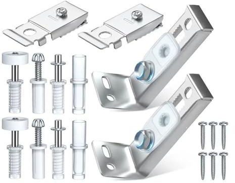 Kit de réparation de quincaillerie pour porte pliante en acier inoxydable avec ressort pour portes coulissantes de placard, armoire, lot de 2