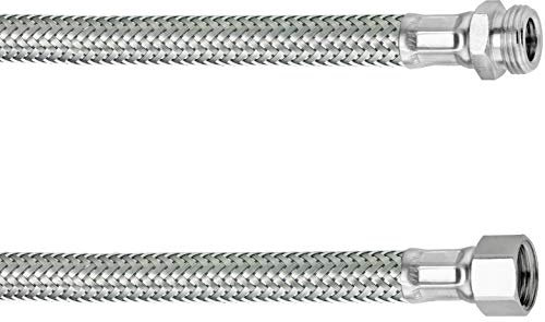 Cornat Flexibler Verbindungsschlauch - 500 mm Länge - 3/8 Zoll IG, 3/8 Zoll AG - Hochwertige Edelstahl-Umflechtung / Anschlussschlauch für Wasserhahn / Armaturenschlauch / Flexschlauch / T317311270