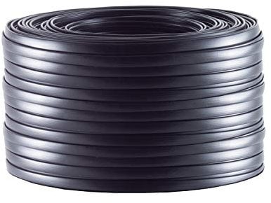 Telefonkabel 4-adrig flach schwarz 25m