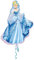 Amscan 2481401 - Super Shape Folienballon Cinderella, Größe 71 x 84 cm, Heliumballon, Geburtstag, Dekoration