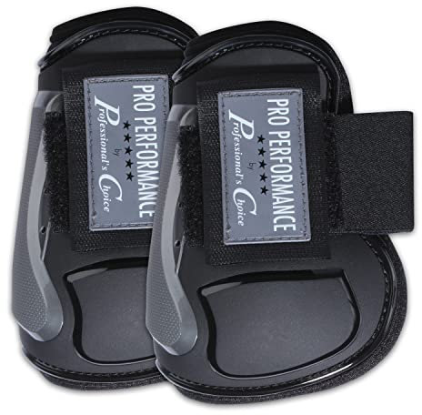 Professional's Choice Pro Performance Show Jump Boots | Hind Rear Pair | Universal Size | Standard Fastener | Black