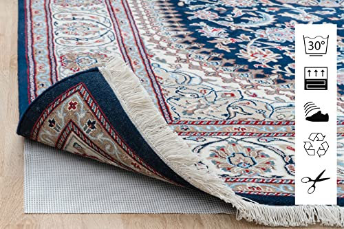 RugVista, Super-Stop, Teppich Zubehör, 130 x 200 cm, Rechteckiger, Synthetisch, Flur, Schlafzimmer, Küche, Wohnzimmer, Schwarz/Grau, Grau
