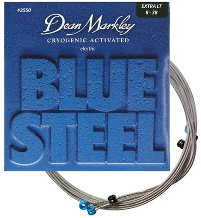 Dean Markley 2550 Jeu de cordes pour guitare électrique Bluesteel XL 08-11-14-22-30-38