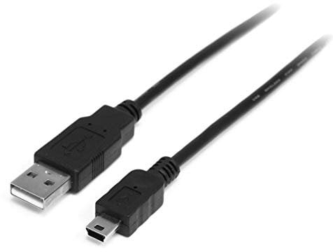 StarTech.com USB2HABM2M - Cable USB para cámara (1 x USB A Macho, 1 x Mini USB B Macho, Adaptador) Negro