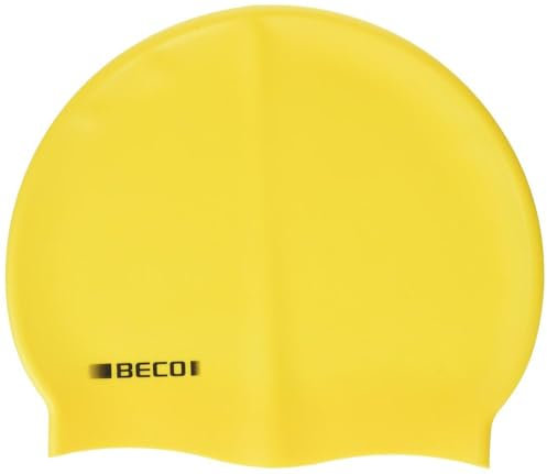 BECO Beermann GmbH & Co. KG Kinder Silikonhauben, unifarbig Kappe, gelb, One Size