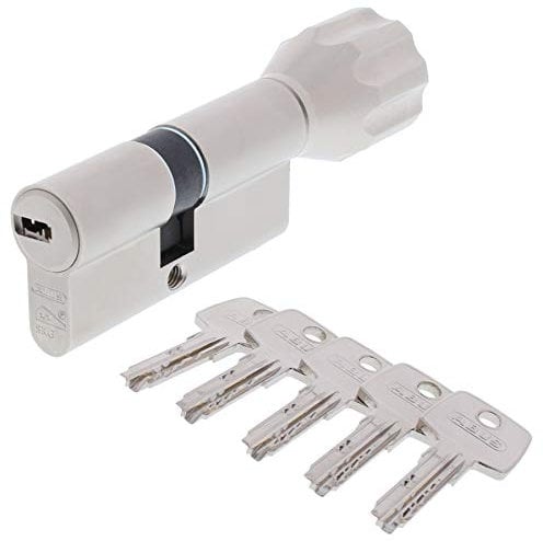 ABUS ECK550 Profil-Knaufzylinder Länge Z45/K45mm mit 5 Schlüssel