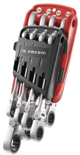 Facom PrimeTools 467F.JPU8 5/16-3/4-Inch Articulated Ratchet Wrench Set of 8