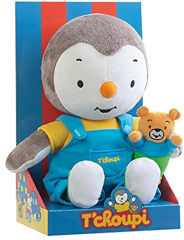 JEMINI | Peluche T'CHOUPI avec Ourson | 30cm | Finition Douce | Licence Officielle | Jouet D'Éveil Premier Age | Doudou Bébé Enfant | Lavable en Machine | Idée Cadeau Enfant Dès la Naissance | 021693