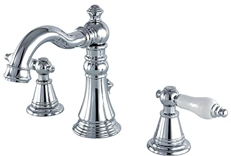Kingston Brass FSC1971PL Englischer klassischer WC-Wasserhahn, 14 cm Auslaufreichweite, poliertes Chrom