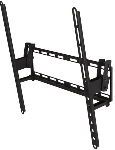 AVF Flat & Tilt Mount - TV Wall Bracket For Up to 55 TVs and Max Weight 40kg - Universal VESA 400 x 400 - Easy Installation - All Fixings Provided - AL410 Black